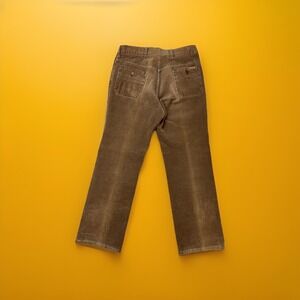 Sportabouts Wide Wale Corduroy Pants Brown 33x29 VTG 70s Workwear Style